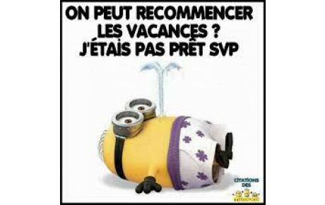 C'est la rentrée!!!